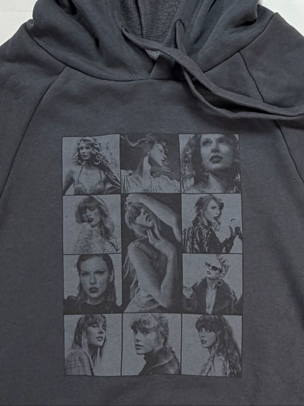 Taylor Swift The Eras Tour 2023 2024 Charcoal Hoodie Size Large Official Merch